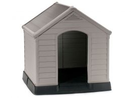 ΣΠΙΤΑΚΙ ΣΚΥΛΟΥ ΠΛΑΣΤΙΚΟ 95x99x99cm ΓΚΡΙ