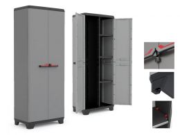 ΝΤΟΥΛΑΠΑ ΠΛΑΣΤΙΚΗ ΔΙΦΥΛΛΗ ΜΕ ΧΩΡΙΣΜΑ STILO KIS KETER 63x39x173cm