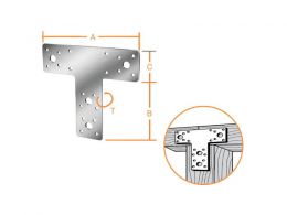 ΛΑΜΑΚΙ ΣΥΝΔΕΣΗΣ Τ ΓΑΛΒΑΝΙΖΕ 160x98x45mm