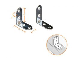 ΓΩΝΙΕΣ ΓΑΛΒΑΝΙΖΕ 80x80x28mm ΣΕΤ 6τεμ