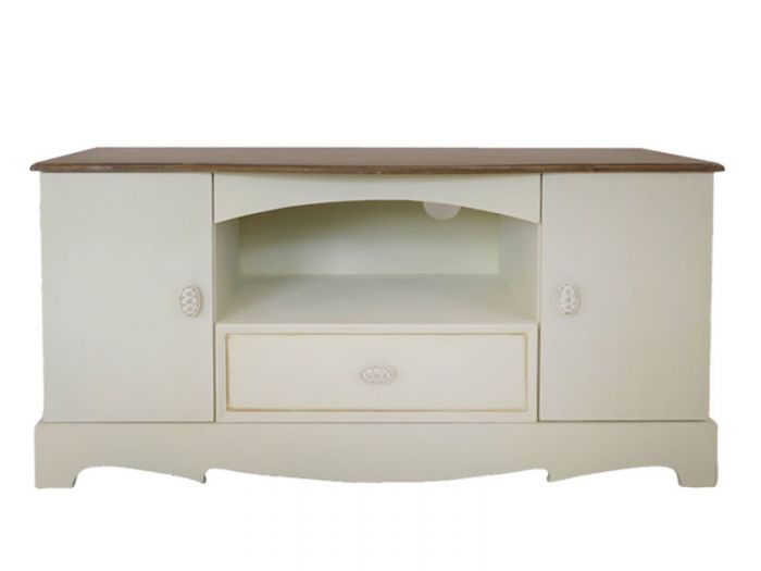 ΕΠΙΠΛΟ ΤΗΛΕΟΡΑΣΗΣ ANTIQUE CREAM ΞΥΛΙΝΟ 100x43x51cm