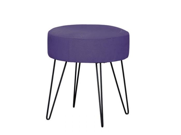 ΣΚΑΜΠΟ ΜΕΤΑΛΛΙΚΟ 35x35x20cm ΜΑΥΡΟ ΜΩΒ