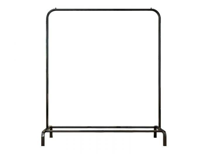 ΚΡΕΜΑΣΤΡΑ ΡΟΥΧΩΝ ΜΕΤΑΛΛΙΚΗ ΔΑΠΕΔΟΥ 100x46x150cm ΜΑΥΡΗ