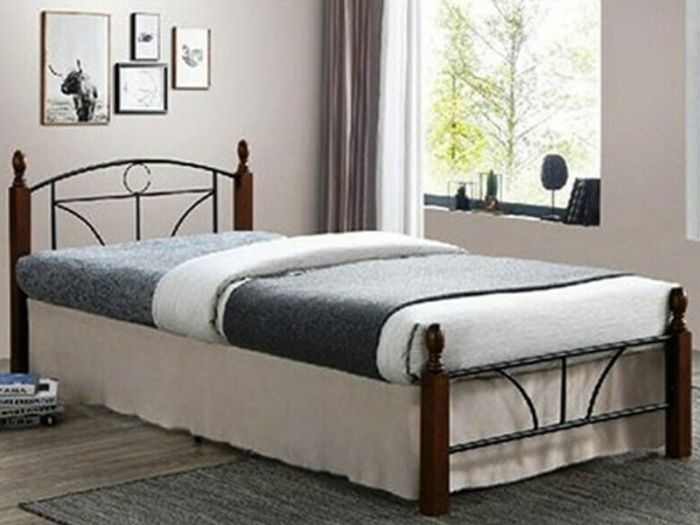 ΚΡΕΒΑΤΙ ΗΜΙΔΙΠΛΟ ROMINA ΜΕΤΑΛΛΙΚΟ 190x110cm