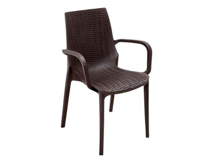 ΠΟΛΥΘΡΟΝΑ NIRVANA ΠΟΛΥΠΡΟΠΥΛΕΝΙΟΥ 44x50x88cm ΚΑΦΕ