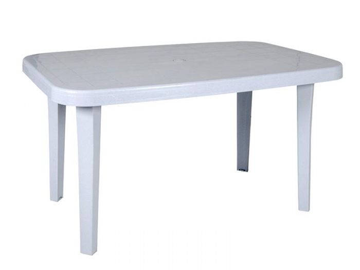 ΤΡΑΠΕΖΙ ΚΗΠΟΥ ΠΛΑΣΤΙΚΟ 135x80cm ΛΕΥΚΟ