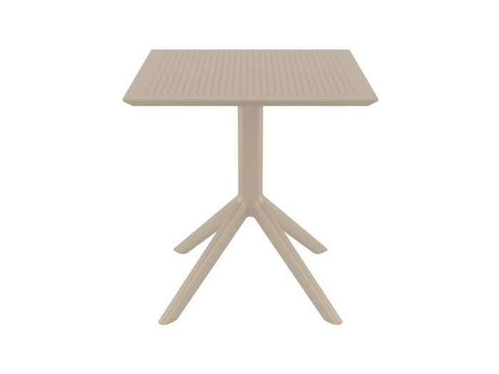 ΤΡΑΠΕΖΙ ΠΟΛΥΠΡΟΠΥΛΕΝΙΟΥ SKY 70x70x74cm DOVE GREY - ΜΠΕΖ