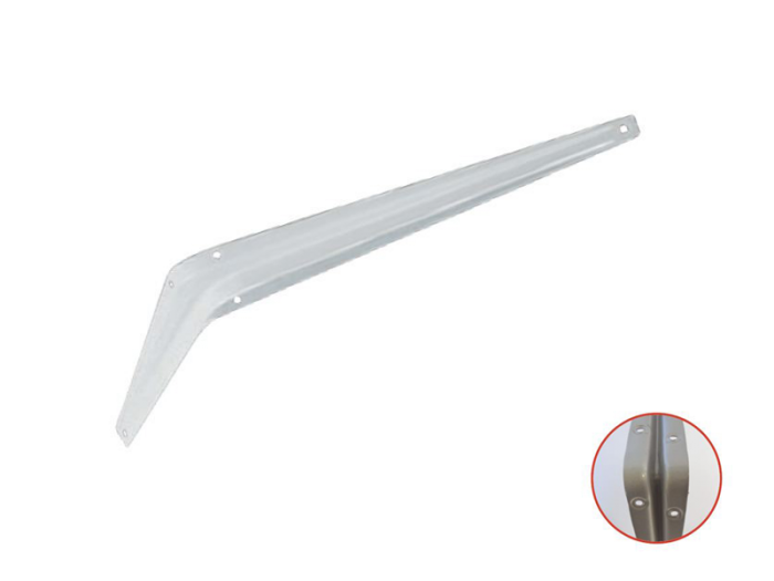 ΓΩΝΙΑ ΣΤΗΡΙΞΗΣ ΡΑΦΙΟΥ ΜΕΤΑΛΛΙΚΗ ECO 10x12,5cm ΛΕΥΚΗ