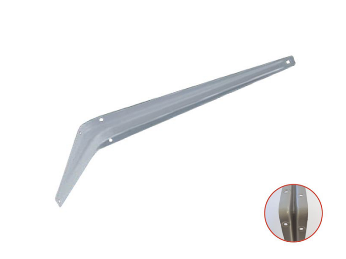 ΓΩΝΙΑ ΣΤΗΡΙΞΗΣ ΡΑΦΙΟΥ ΜΕΤΑΛΛΙΚΗ ECO 10x12,5cm ΓΚΡΙ