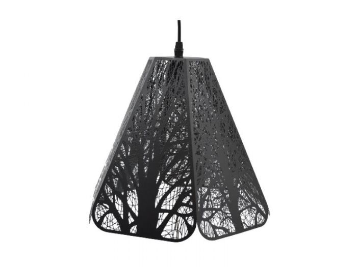 ΦΩΤΙΣΤΙΚΟ ΟΡΟΦΗΣ ΜΕΤΑΛΛΙΚΟ FOREST ΜΑΥΡΟ