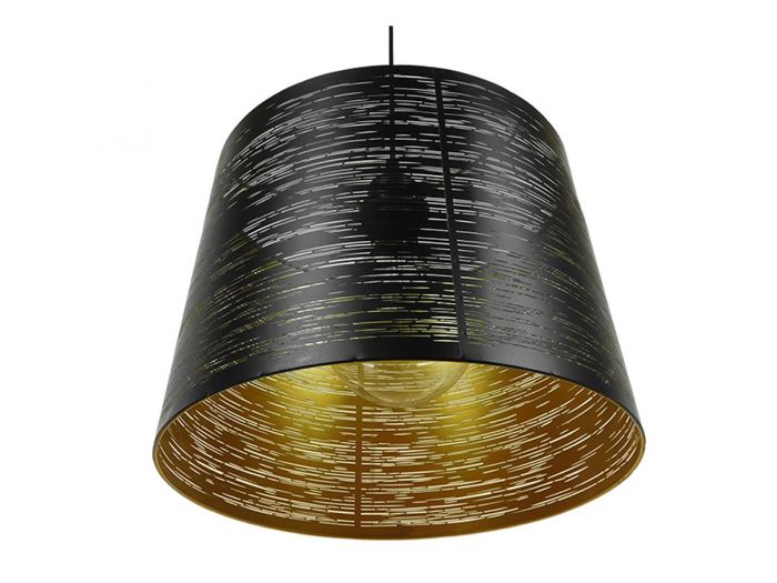 ΦΩΤΙΣΤΙΚΟ ΟΡΟΦΗΣ BRANDO INDUSTRIAL ΜΕΤΑΛΛΙΚΟ ΚΑΜΠΑΝΑ ΧΡΥΣΟ/ΜΑΥΡΟ